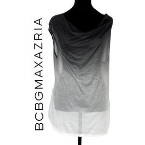 BCBGMaxAzria Ombre Sheer T-Shirt Size Large